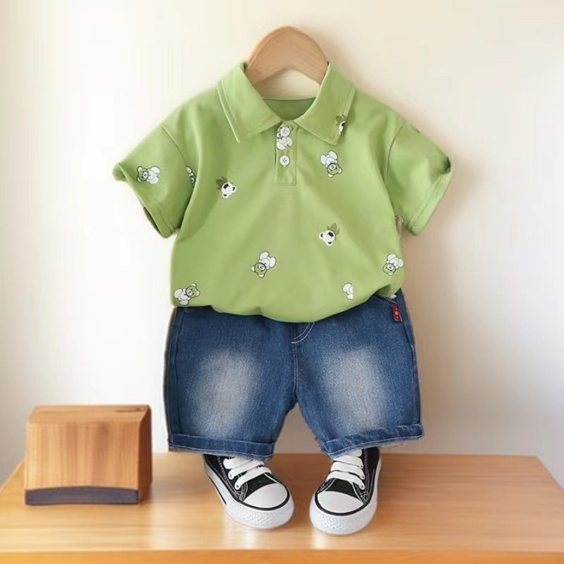 Conjunto Infantil Masculino Ursinho e Jeans