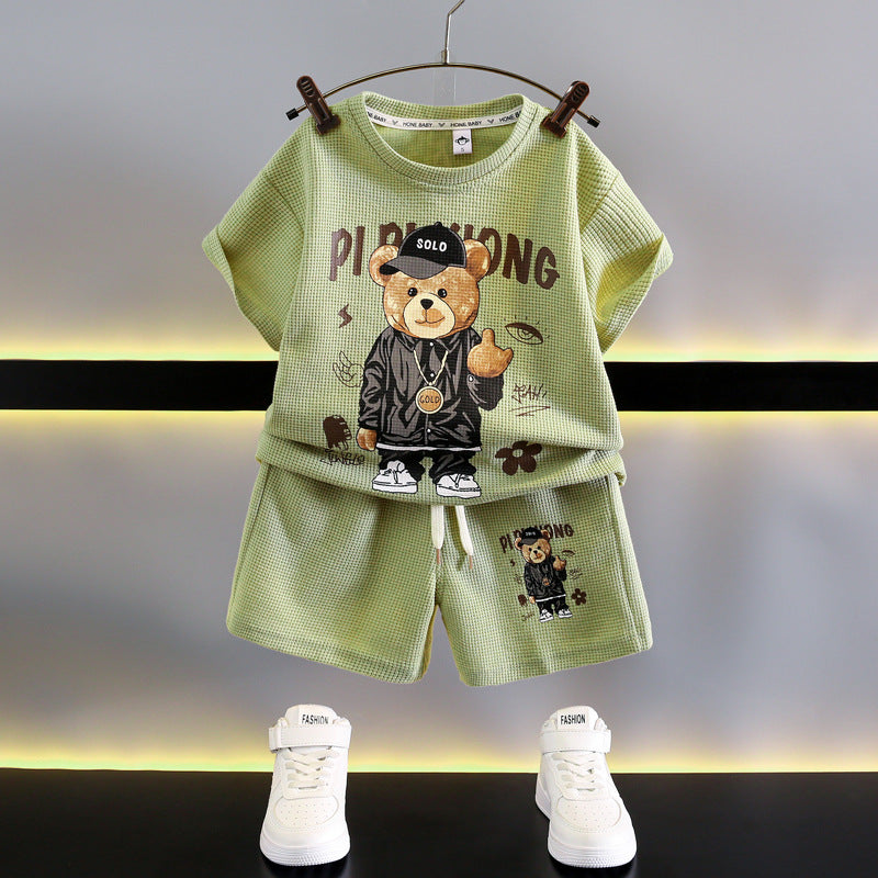 Conjunto Infantil Masculino Verão Ursinho