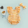 Body Infantil Feminino Xadrez +Tiara