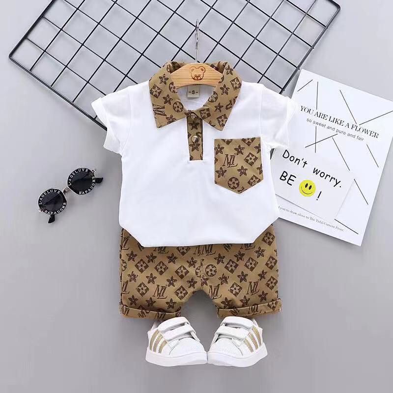 Conjunto Infantil Masculino LV Gola Polo