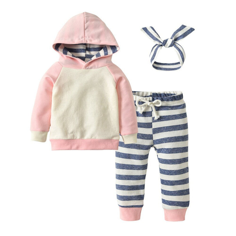 Conjunto Infantil Feminino Listras + Faixa