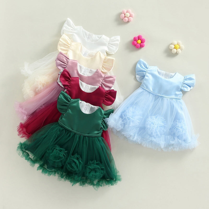 Vestido de Festa Infantil Cores Tule