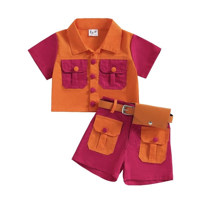 Conjunto Infantil Cinto com Bolsinha