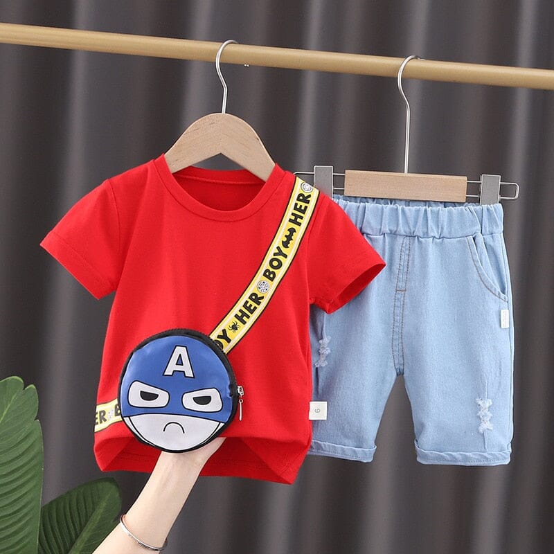 Conjunto Infantil Masculino Super Heróis