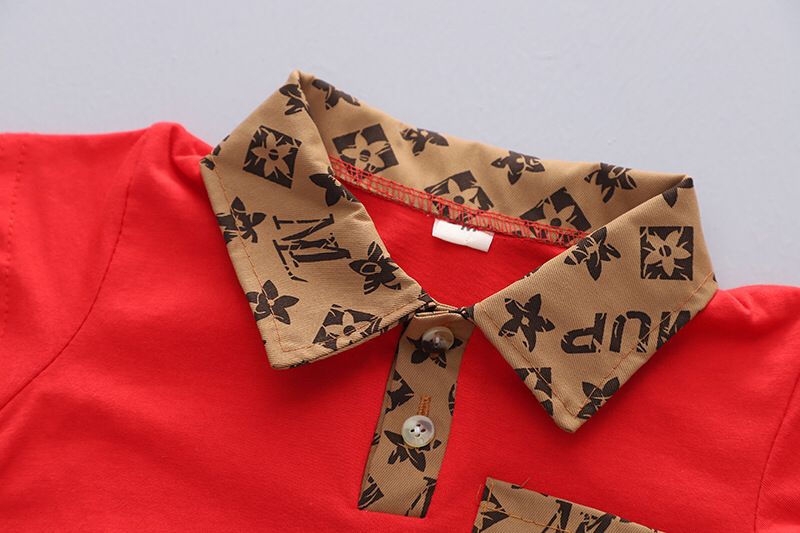 Conjunto Infantil Masculino LV Gola Polo